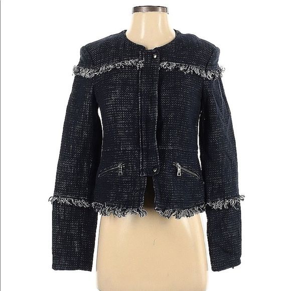 Banana republic linen blend jacket size 4 - Picture 1 of 6